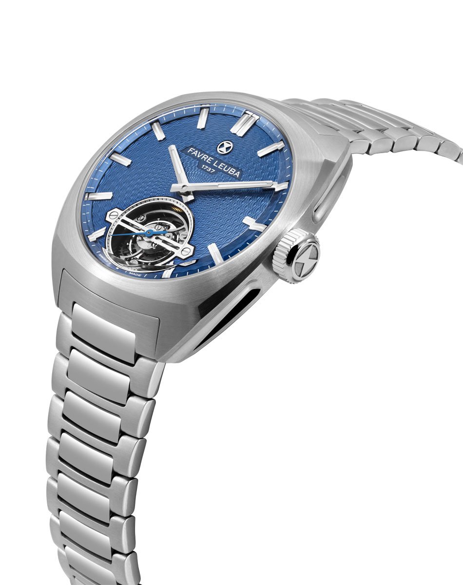 Favre Leuba: Chief Tourbillon Guilloché mit Metallband
