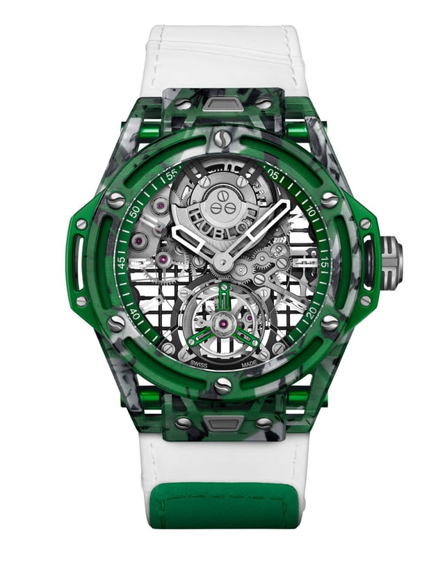 Hublot Big Bang Tourbillon Novak Djokovic Goat Edition Green Soldat