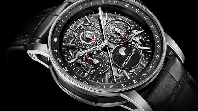 Audemars Piguet – Code 11.59 Ewiger Kalender Automatik Squelette, Komplikationsuhr mit skelettiertem Zifferblatt