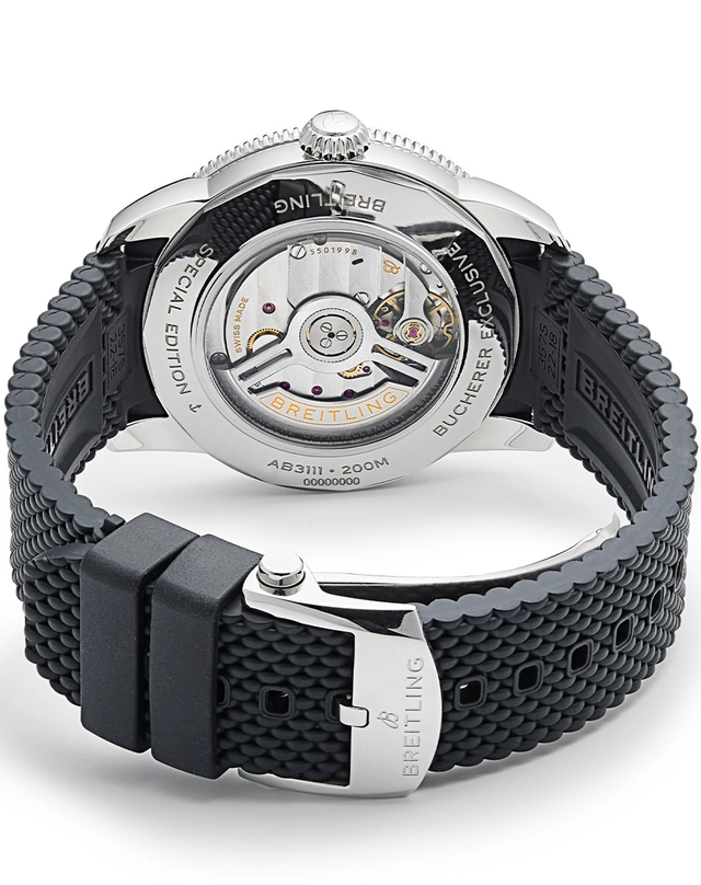 Bucherer Exclusives x Breitling – Superocean Heritage B31 Automatic 42, Taucheruhr mit Automatikwerk und Kautschukband