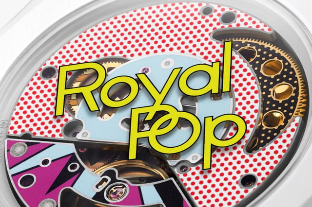 Nahaufnahme der Swatch x Audemars Piguet royal pop Erfolg
