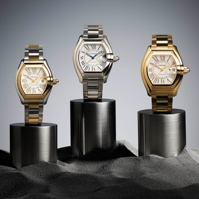 Cartier Roadster, drei Uhren