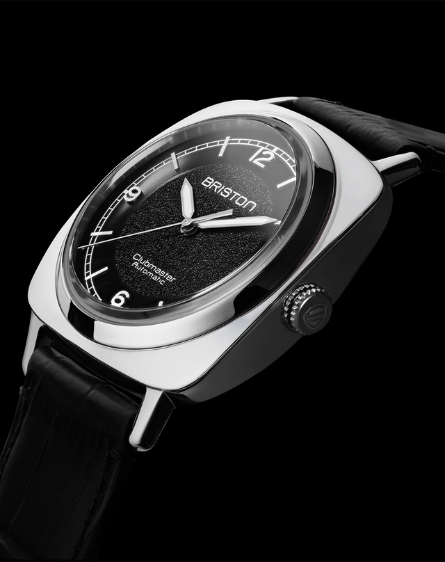 Briston – Clubmaster Legend, Edelstahluhr mit Automatikwerk und dunklem Zifferblatt
