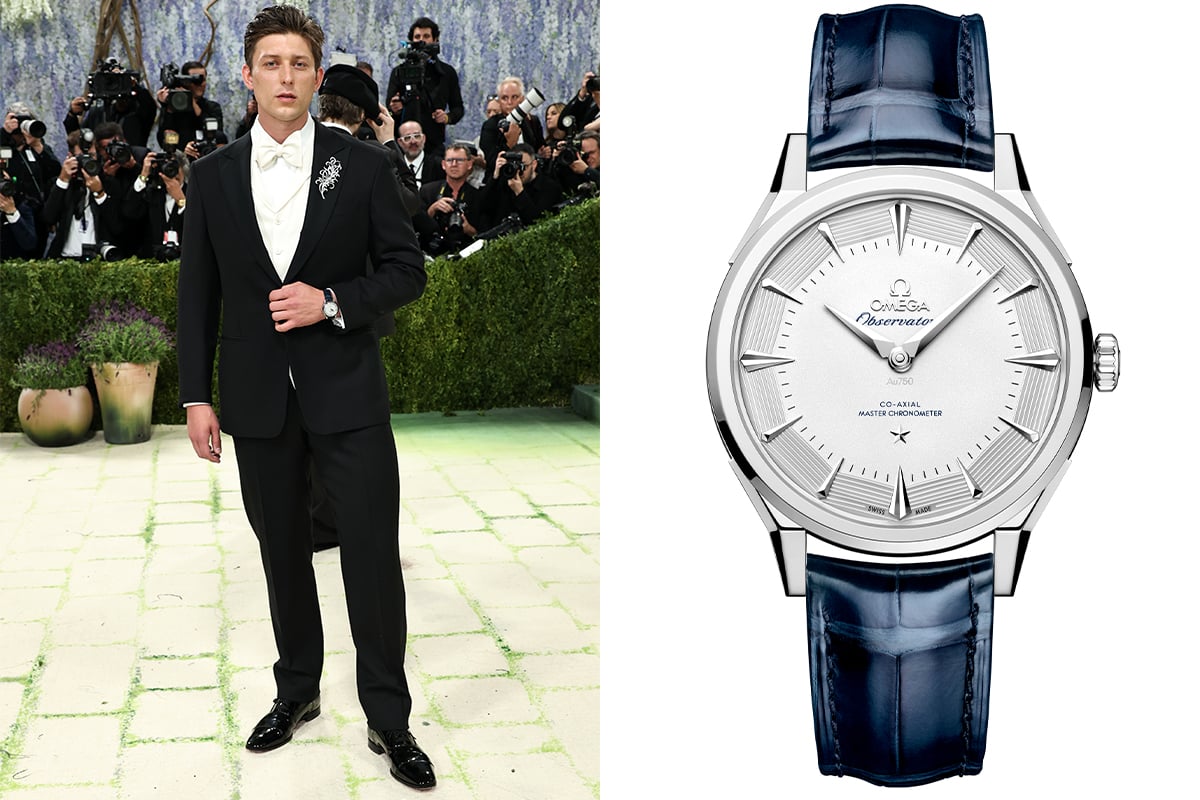 Tom Francis – Omega Constellation Observatory 39,4 mm, Dresswatch auf der Met Gala 2026