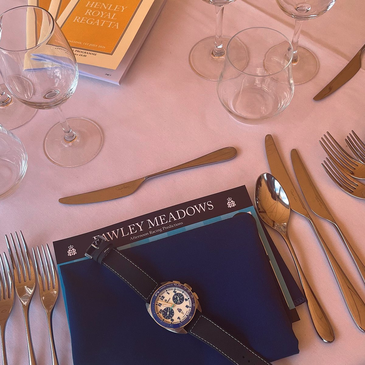 Henley Royal Regatta Table Setting Stewards Enclosure