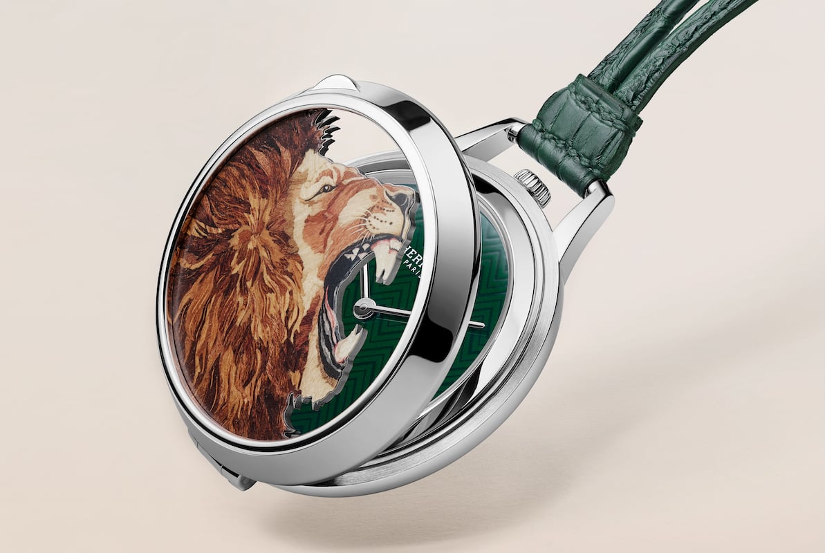 Seitenansicht der Slim dHermes pocket Roaaaaar