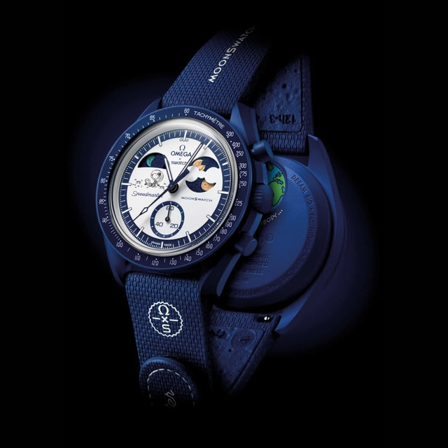 MoonSwatch Mission to Earthphase – Moonshine Gold Bibermond