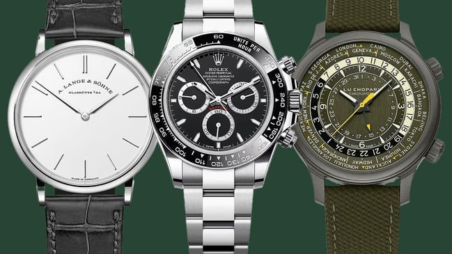 A. Lange & Söhne, Rolex, Chopard, Dresswatch, Chronograph und Reiseuhr