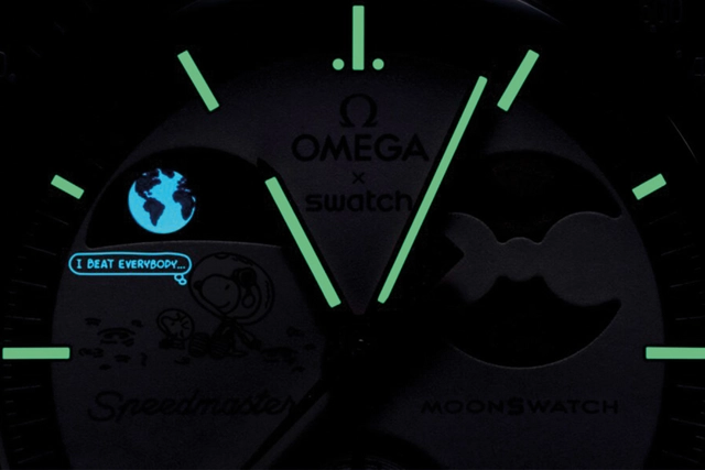 MoonSwatch Mission to Earthphase – Moonshine Gold Bibermond