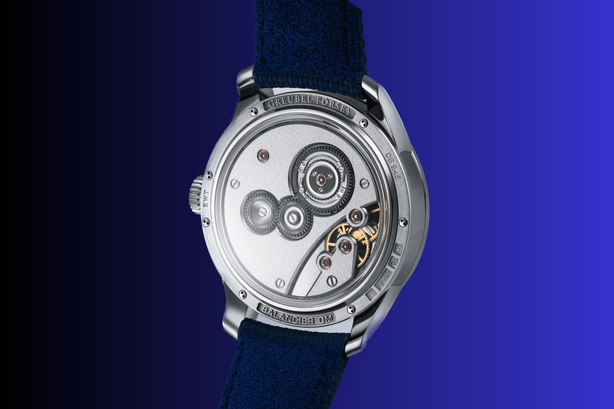 Rückseite, gehäuseboden der Greubel Forsey Balancier QM