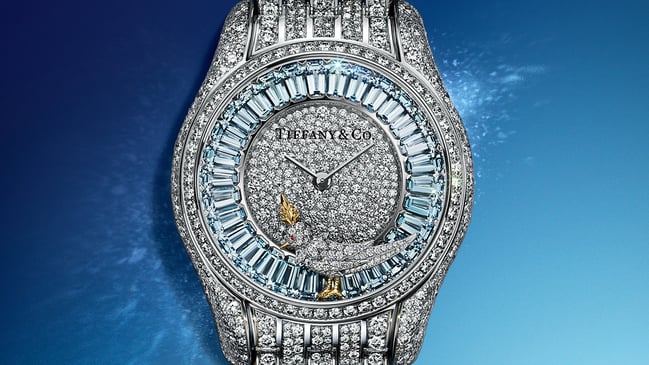 Tiffany & Co. Bird on a Rock Full Pavé Diamond Watch