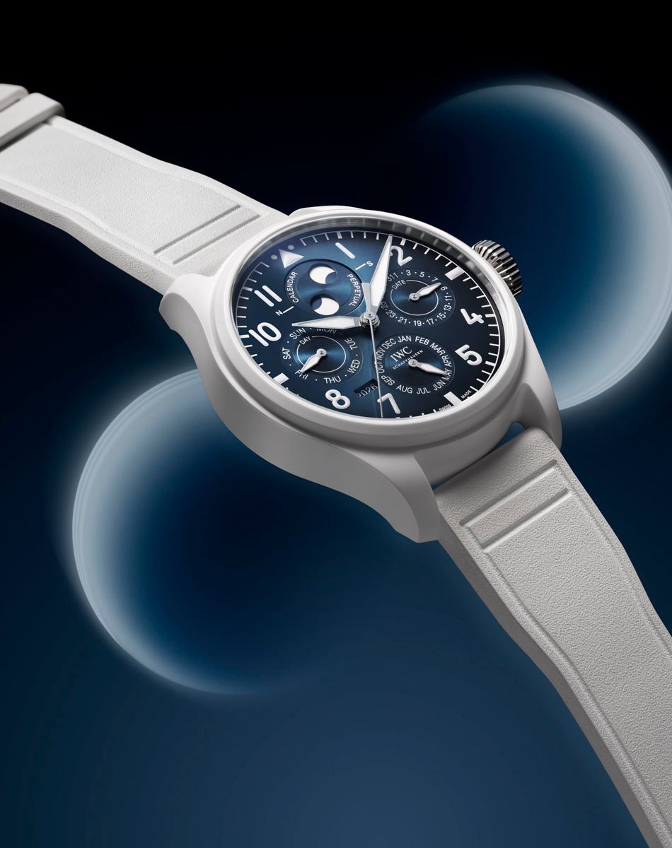 IWC: Big Pilot's Watch Perpetual Calendar IWC-Pro-Set in weißer Keramik Ref. 339601