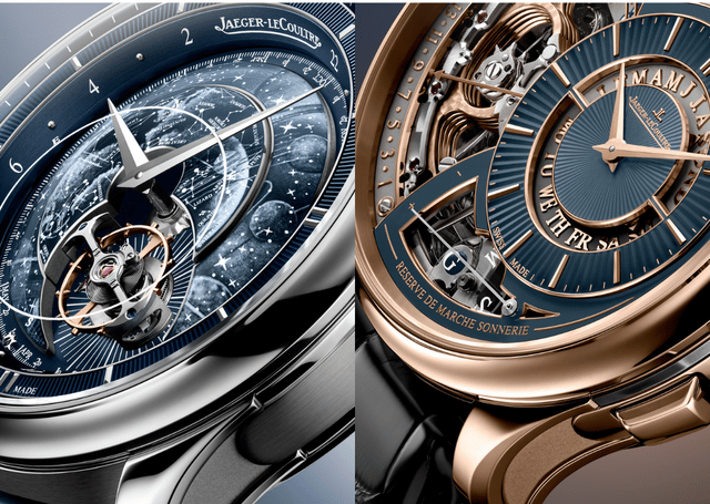 Zifferblatt, Detail der Jaeger-LeCoultre Master Hybris Artistica, Calibre 945 und Duometre Grande Complication Grande Sonnerie Calibre 182