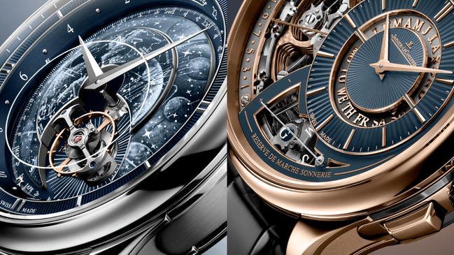 Zifferblatt, Detail der Jaeger-LeCoultre Master Hybris Artistica, Calibre 945 und Duometre Grande Complication Grande Sonnerie Calibre 182