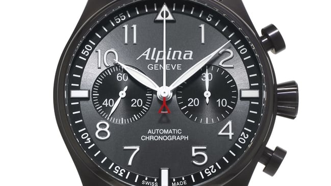 Alpina: Startimer Pilot Automatic Chronograph "Black Star"