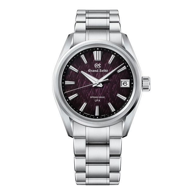 Grand Seiko SLGB005-Violet Dawn, Edelstahluhr mit lila Zifferblatt