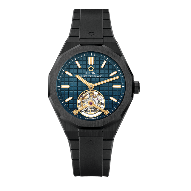 Titoni Luxe Tourbillon Tiefblau, Referenz 1000 Z-R-741