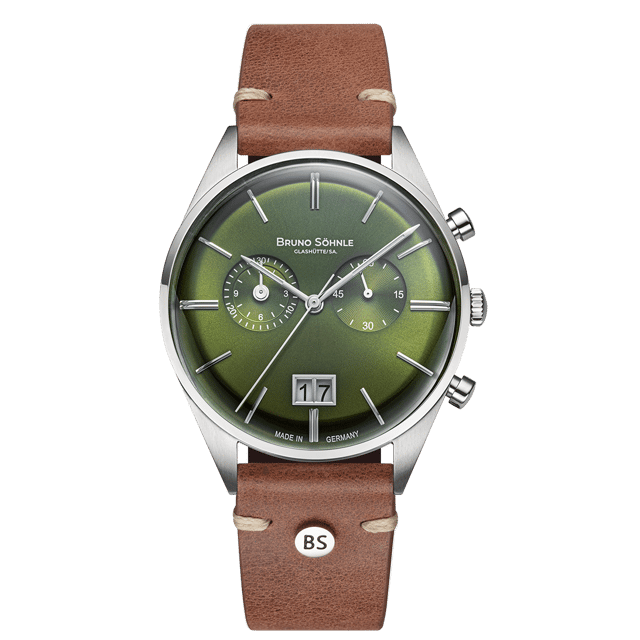 Bruno Söhnle Merano Chronograph mit grünem Zifferblatt, Referenz 17-13233-441