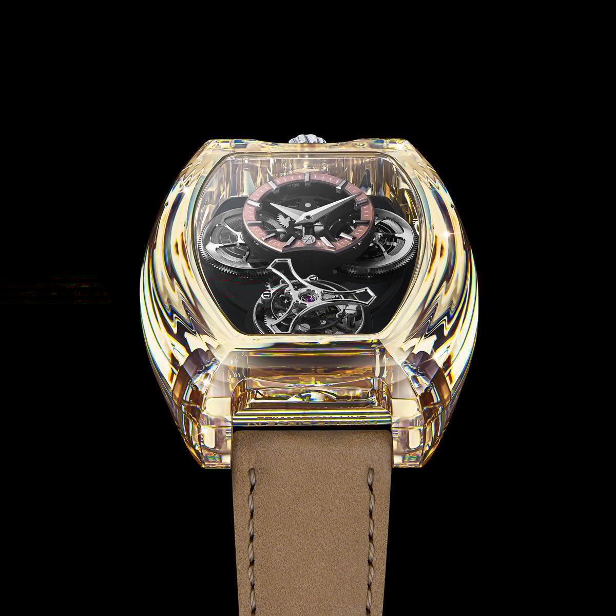 Artya: Purity Moissanite Curvy Tourbillon Pilz