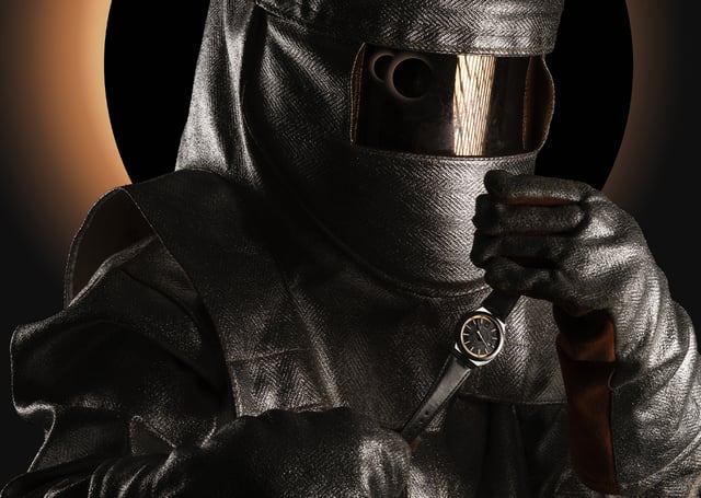  ID Genève – Circular S „Eclipse“, Automatik-Edelstahluhr mit schwarzem Zifferblatt