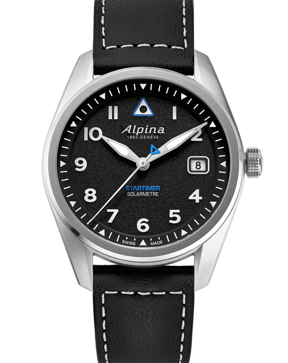 Alpina – Startimer Pilot Solarmetre, robuste Fliegeruhr mit Solarwerk
