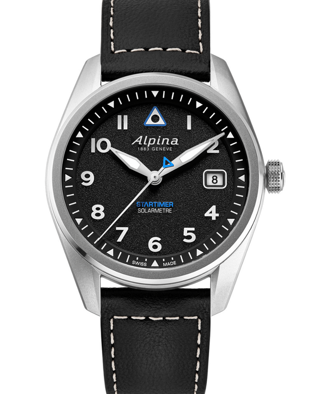 Alpina – Startimer Pilot Solarmetre, robuste Fliegeruhr mit Solarwerk