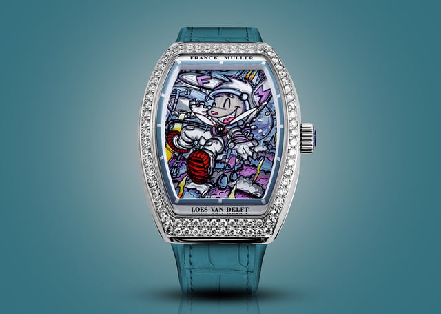 Franck Muller Vanguard Loes Van Delft Diamonds Blue, Ref. V32 QZ D 1R LVD LTD (MR)
