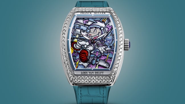 Franck Muller Vanguard Loes Van Delft Diamonds Blue, Ref. V32 QZ D 1R LVD LTD (MR)