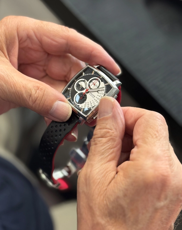 Der fertige Zeitmesser begeistert