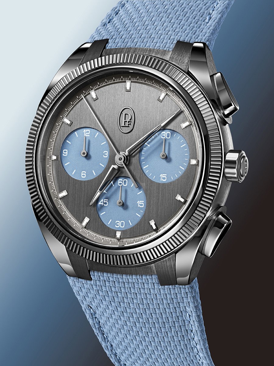 Parmigiani Fleurier Tonda PF Sport Chronograph Ultra-Cermet Mineral Blue: Zifferblatt