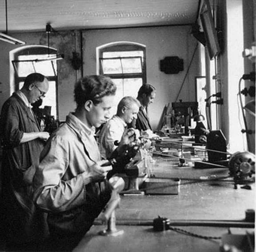 Mühle-Glashütte: Produktion um 1950