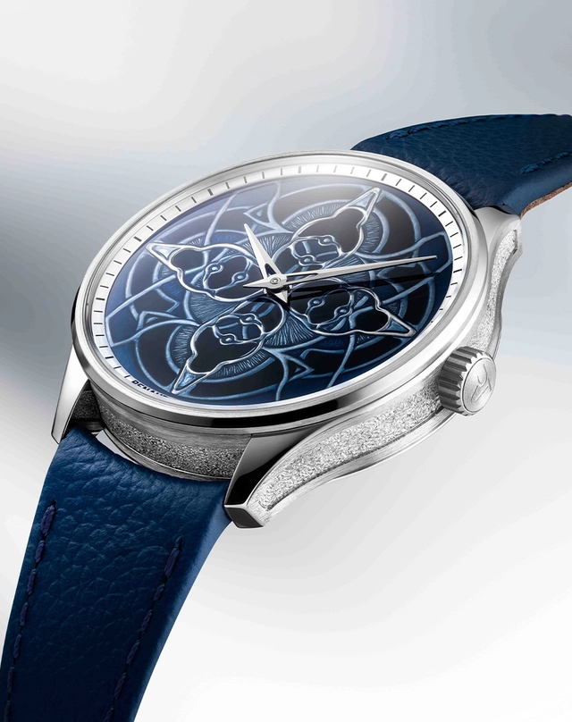 Renaud Tixier – Monday Organica, Platinuhr mit Lederband