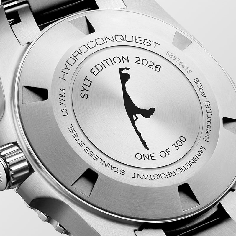Longines HydroConquest Sylt Edition 2026, Gehäuseboden