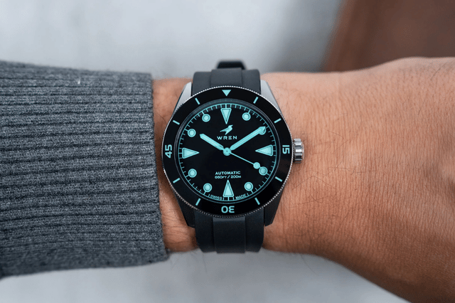 Wren – Diver One Abyss, Taucheruhr aus Edelstahl mit Automatikwerk und Drehlünette