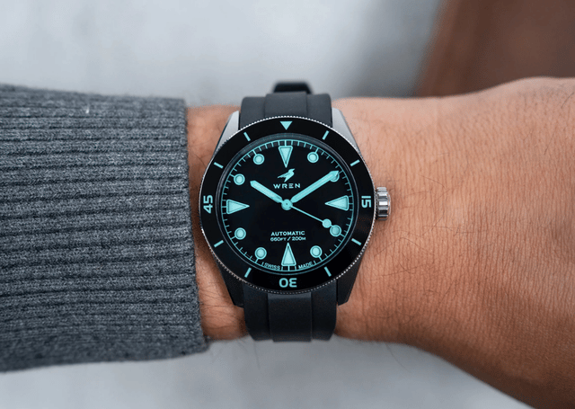 Wren – Diver One Abyss, Taucheruhr aus Edelstahl mit Automatikwerk und Drehlünette
