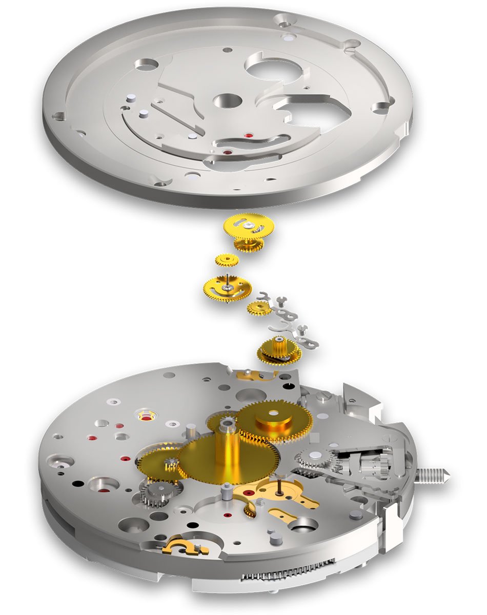 Mühle-Kaliber MU9424-GR: Chronographenwerk mit Gangreserveanzeige