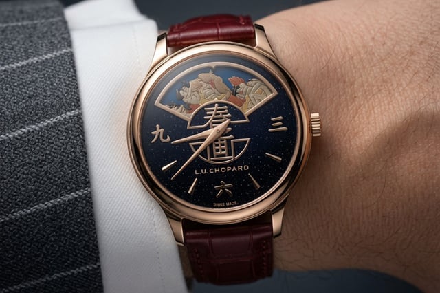 Chopard L.U.C Essence of Shunga: Wristshot, Uhr am Handgelenk