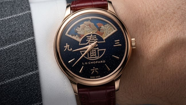 Chopard L.U.C Essence of Shunga: Wristshot, Uhr am Handgelenk