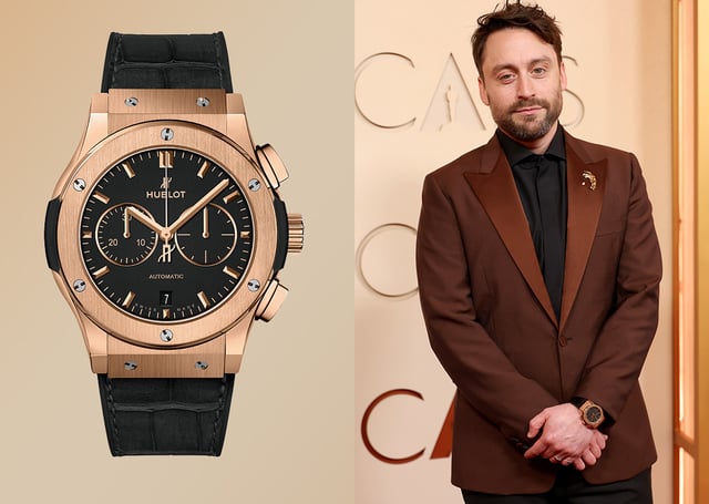 Kieran Culkin, Hublot Classic Fusion Chronograph King Gold 42mm