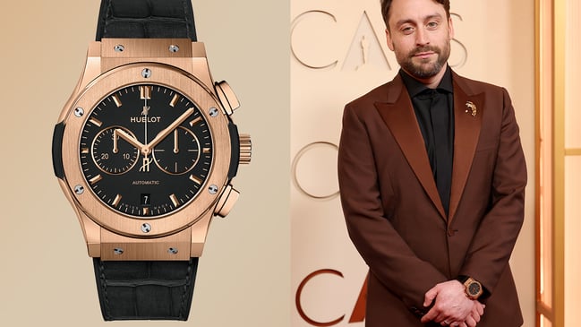 Kieran Culkin, Hublot Classic Fusion Chronograph King Gold 42mm