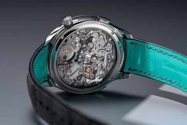 H. Moser & Cie. Endeavour Flyback Chronograph Dual Time Date, Boden und Werk