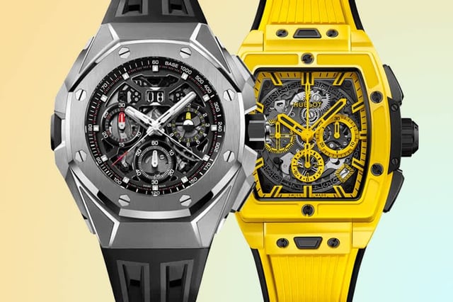 Kautschukarmbänder Uhren, Hublot, Audemars Piguet