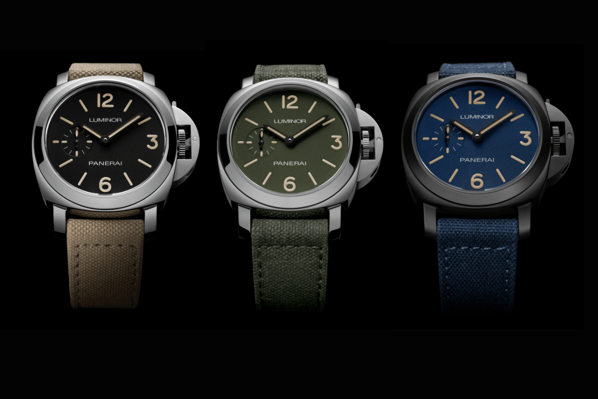 Die drei versionen der neuen Panerai Luminor PAM01710-PAM01711-PAM01714, Front