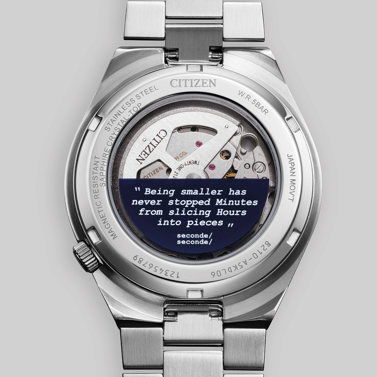 Citizen Tsuyosa x seconde/seconde/, Kaliber 8210