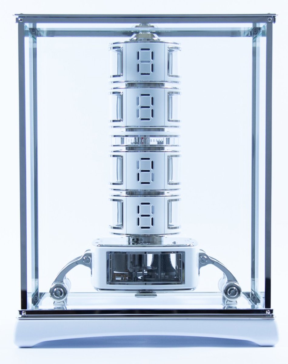 Sinclair Harding × Jörg Hysek La Colonne du Temps Mark II, Tischuhr