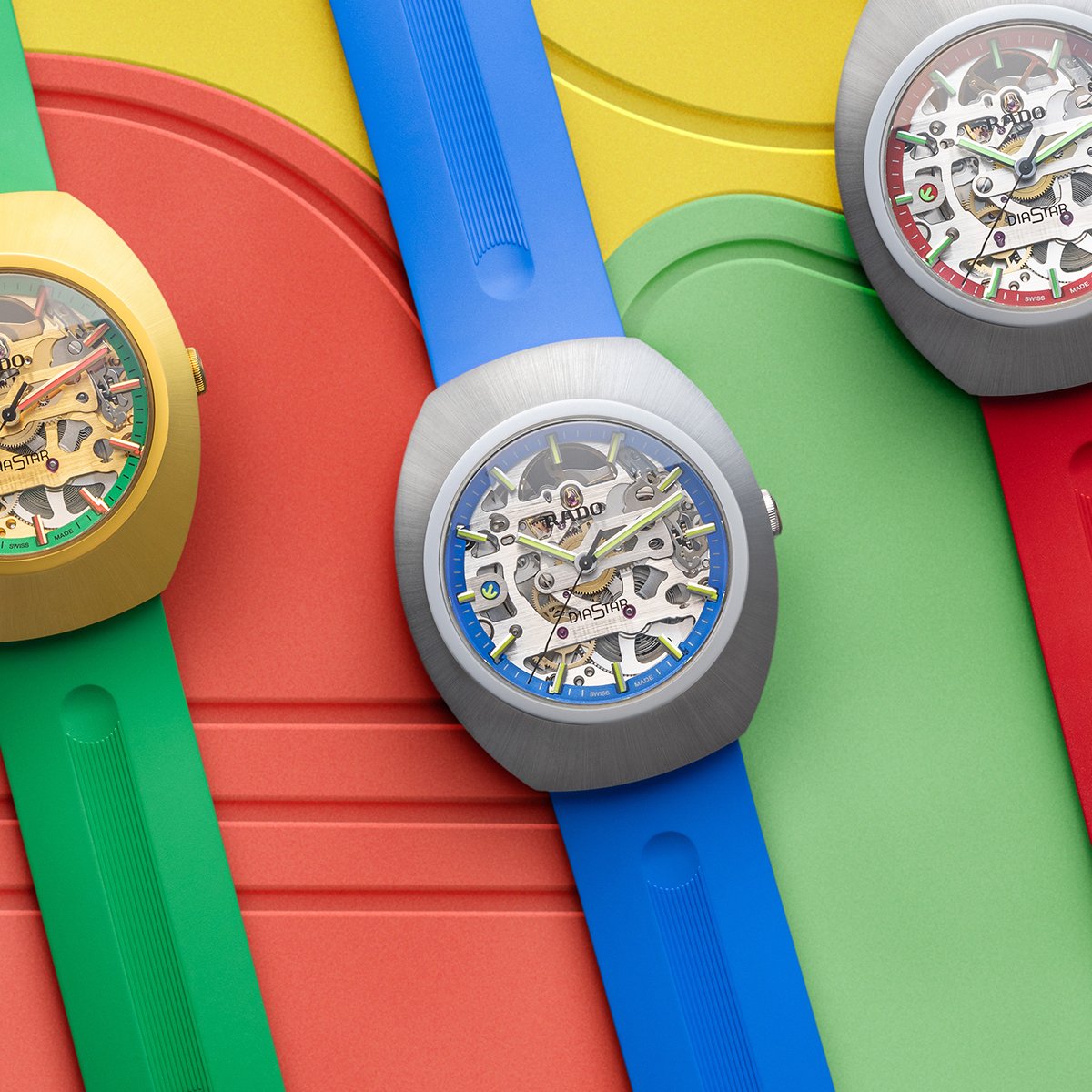 Drei Varianten der Rado DiaStar Original Skeleton Limited Edition