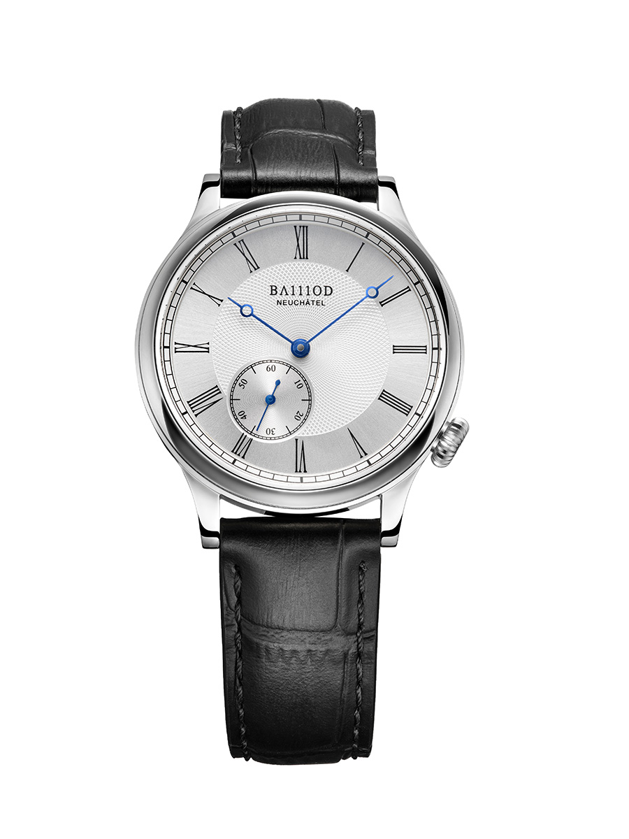 Ba111od Chapter-8-Baillod-family-Legacy-Steel, Frontansicht Uhr