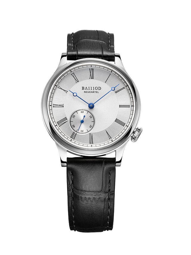 Ba111od Chapter-8-Baillod-family-Legacy-Steel, Frontansicht Uhr