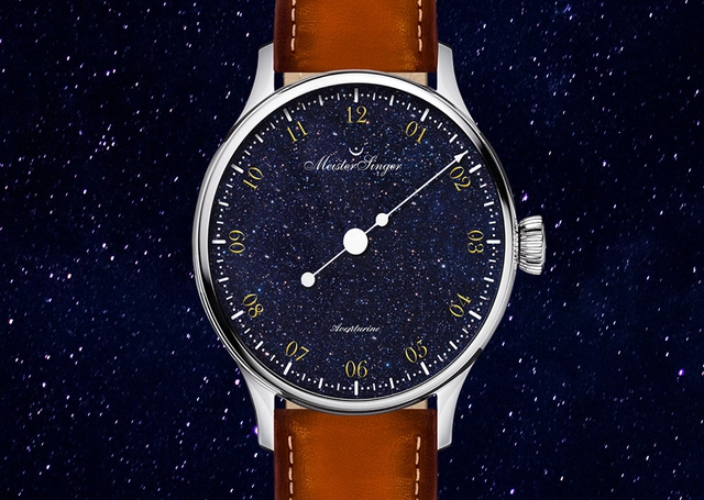 Meistersinger Pangaea Aventurin, Uhr vor Sternenhimmel
