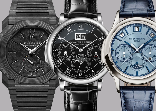 Minutenrepetitionen von Bulgari, Lange und Patek Philippe